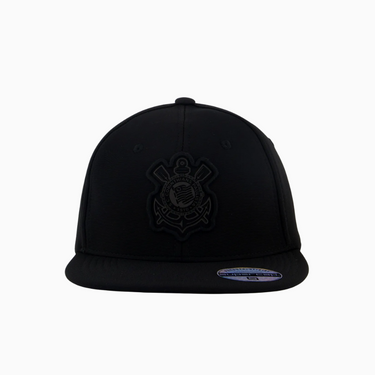 Boné Corinthians Americano - Preto Aba Reta