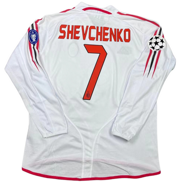 Camisa Milan Manga Longa 04/05 - Versão Retrô "Shevchenko" Nº 7