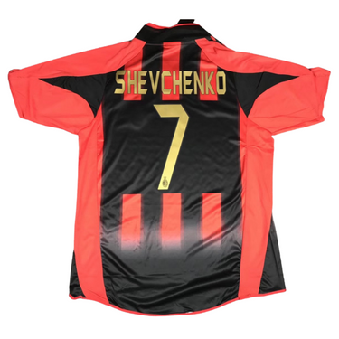 Camisa Retrô Milan Home UCL Versão 04/05 "Shevchenko" N°.7