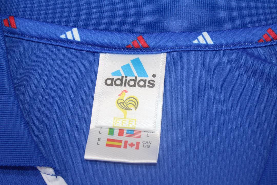 Camisa Retrô França Home Final Versão UEFA Europameisterschaft 2000 "Trezeguet" N°20