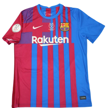 Camisa Retrô Barcelona Spain Supercopa 21/22 "F. De Jong" Nº 21
