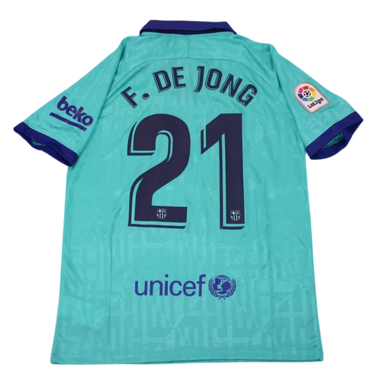 Camisa Retrô Barcelona Away Third  19/20 "F. de Jong" Nº 21