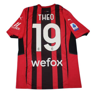 Camisa Retrô Milan Home Versão Serie A Champion 21/22 "Theo" N°.19