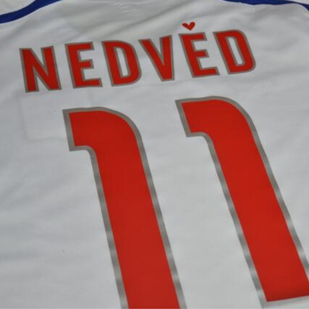 Camisa Retrô Rep Tcheca Away 2004 "Nedved" N°11