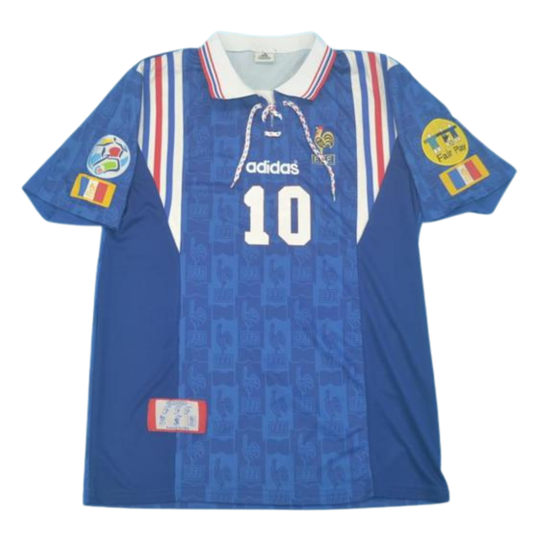 Camisa Retrô França Home 1996 "Zidane" N°10