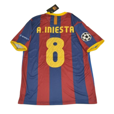 Camisa Retrô Barcelona UCL Final  2011 "Iniesta" Nº 8