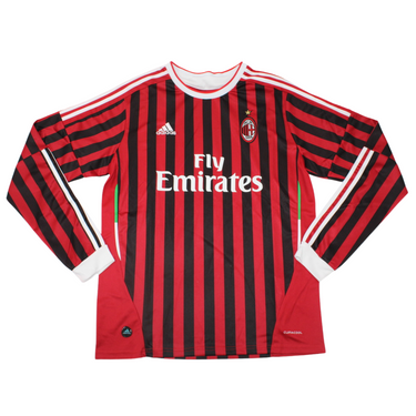 Camisa Milan Manga Longa Home 11/12 - Versão Retrô