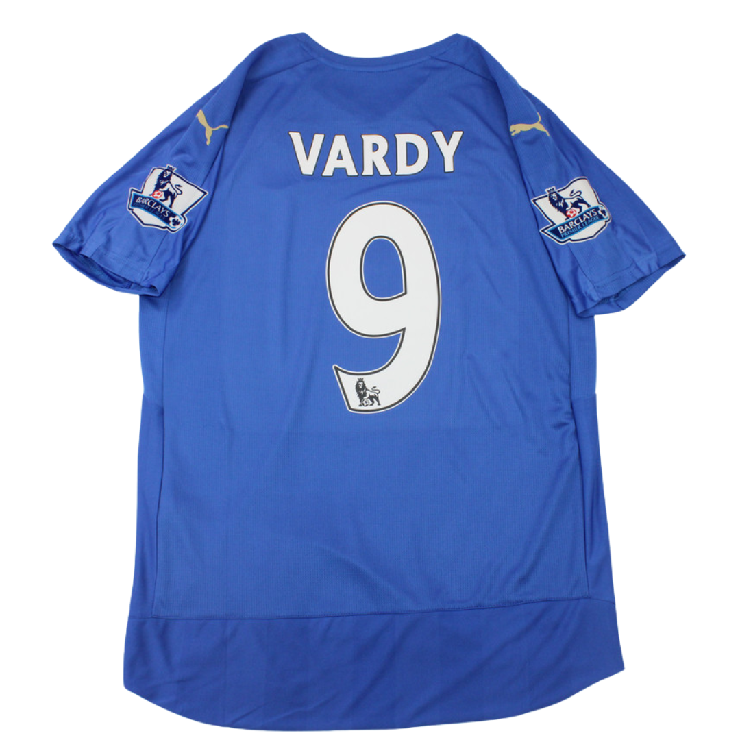 Camisa Retrô Leicester City Home 15/16 "Vardy" Nº 9