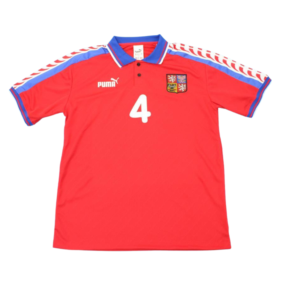 Camisa Retrô Rep Tcheca Home 1996 "Nedved" N°4