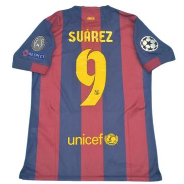 Camisa Retrô Barcelona Home 14/15 "Suárez" Nº 9