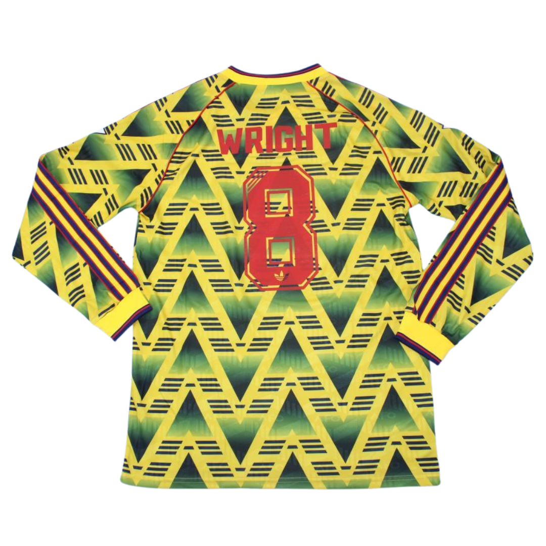 Camisa Retrô Arsenal Away Manga Longaa 91/93 "Wright" Nº 8