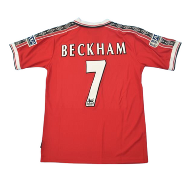 Camisa Retrô Manchester United Home 98/99 "Beckham" Nº7