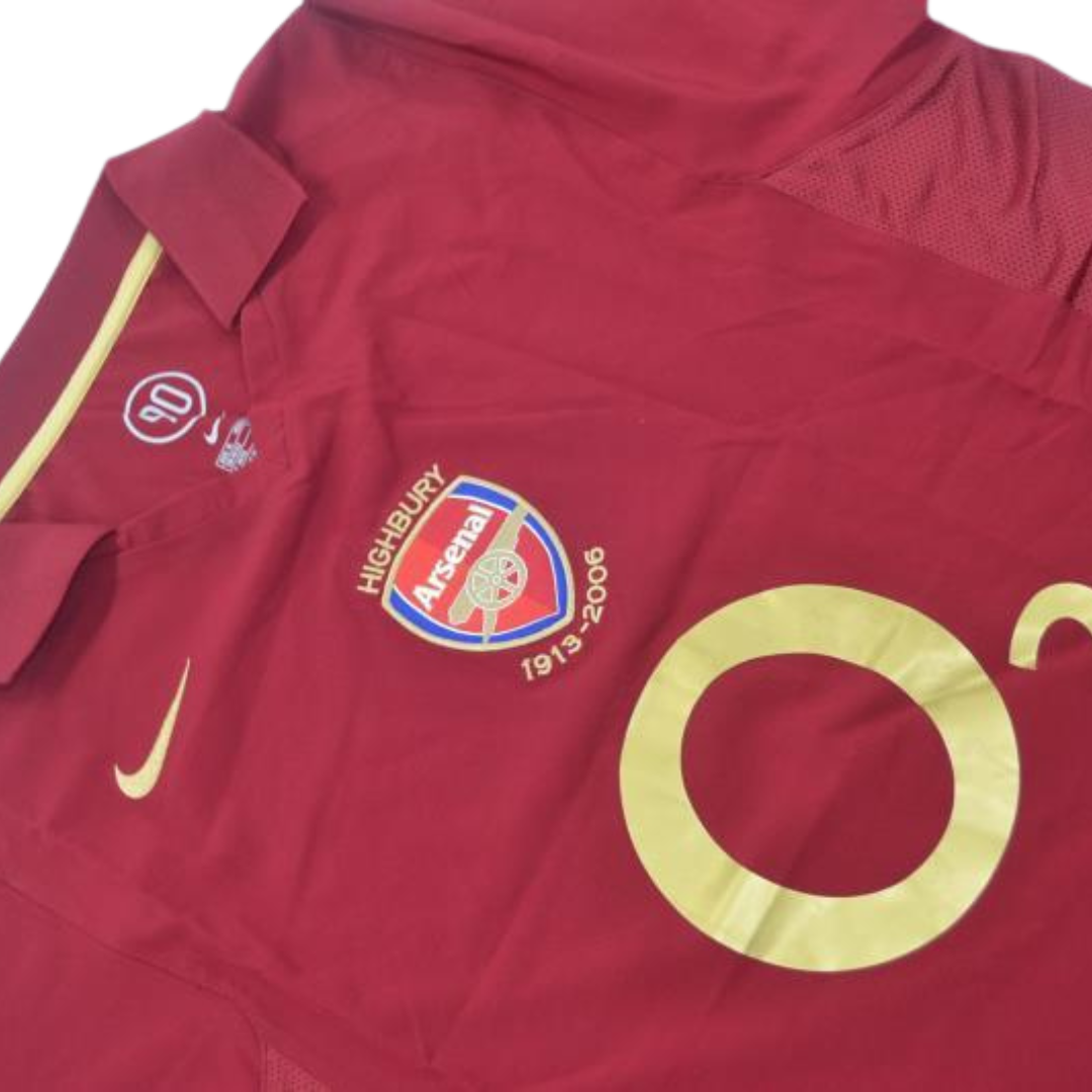 Camisa Retrô Arsenal Home 05/06 "Beramp" Nº 10