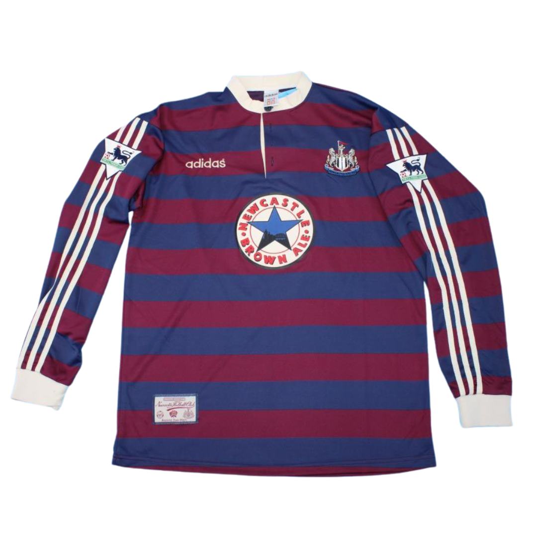 Camisa Retrô New Castle Away Manga Longaa 95/96 "Ginola" Nº 14