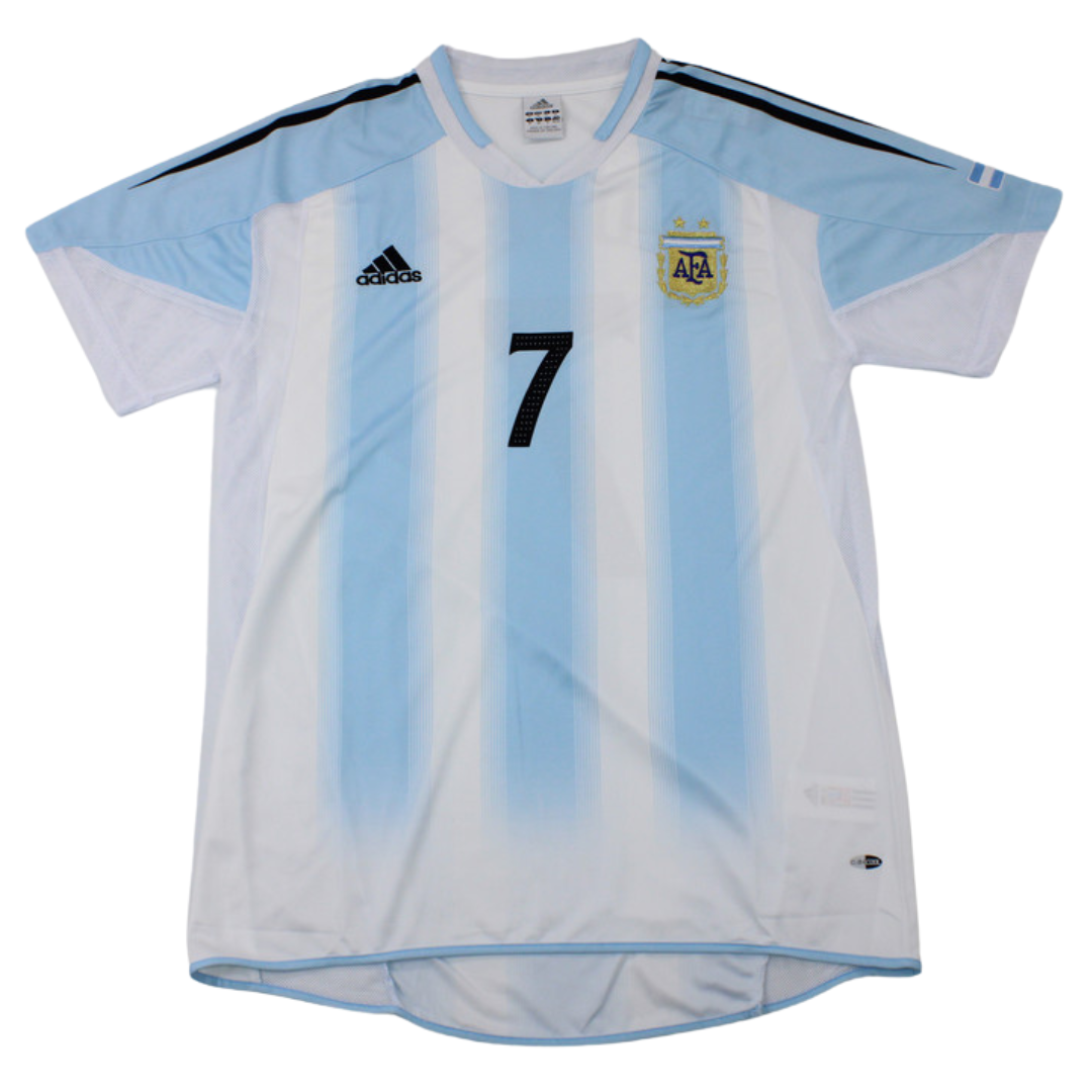 Camisa Retrô Argentina Home 04/05 "López" N°.7