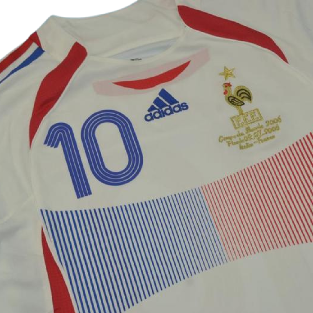 Camisa Retrô França Final Copa do Mundo Versão 2006 "Zidane" N°10