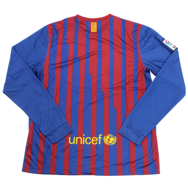 Camisa Barcelona Manga Longa Home 11/12 - Versão Retrô