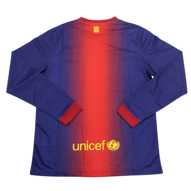 Camisa Barcelona Manga Longa Home 12/13 - Versão Retrô