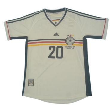 Camisa Retrô Alemanha Home Copa do Mundo Versão 1998 "Bierhoff" N°.20