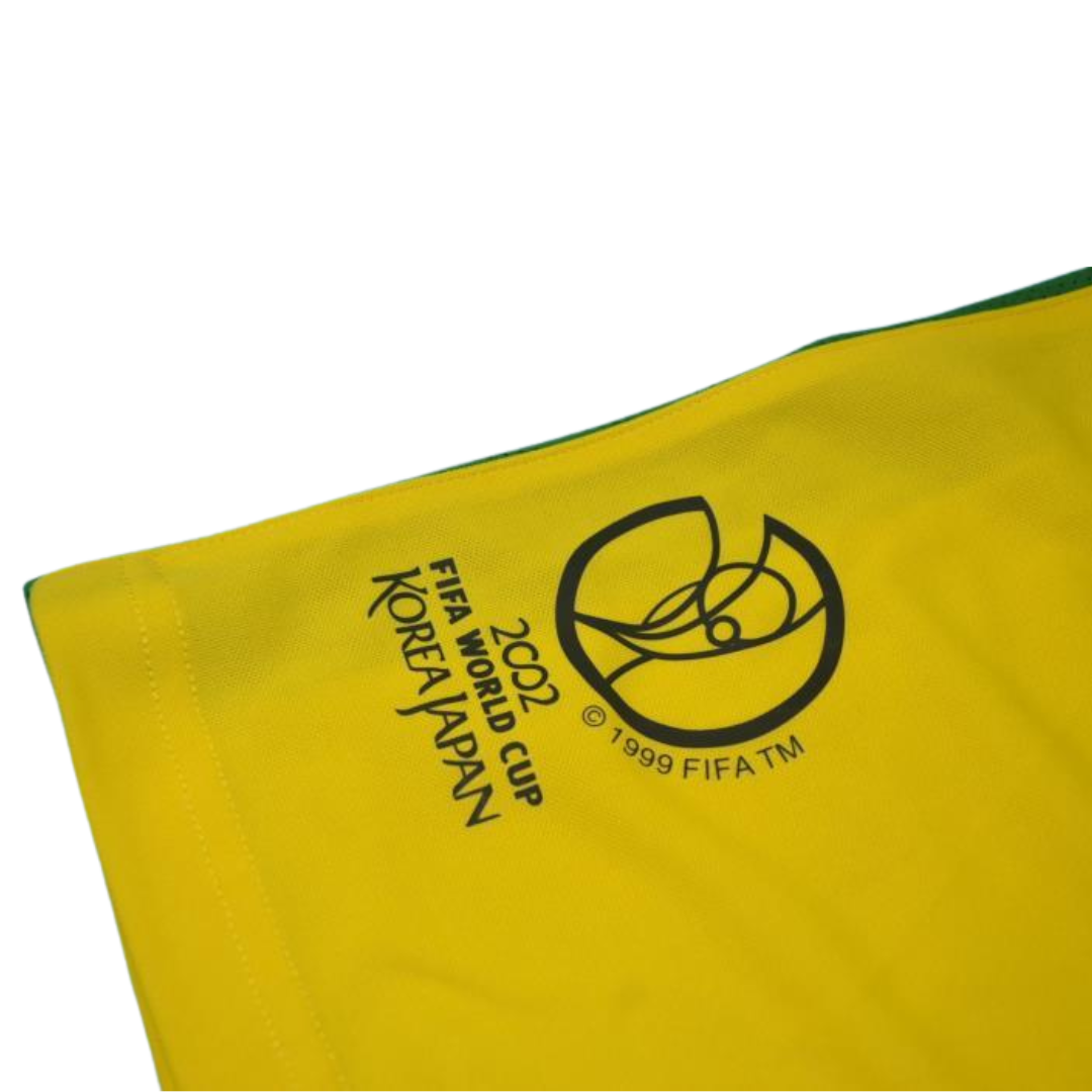 Camisa Retrô Brasil Home Copa do Mundo Versão 2002 "Rivaldo" N°.10