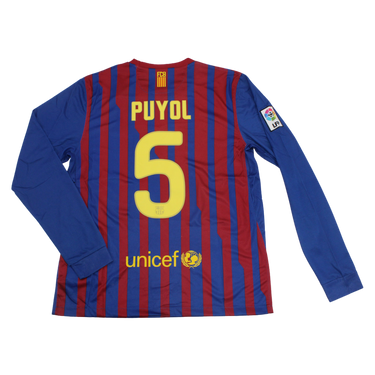 Camisa Barcelona Manga Longa 11/12 - Versão Retrô "Puyol" Nº 5