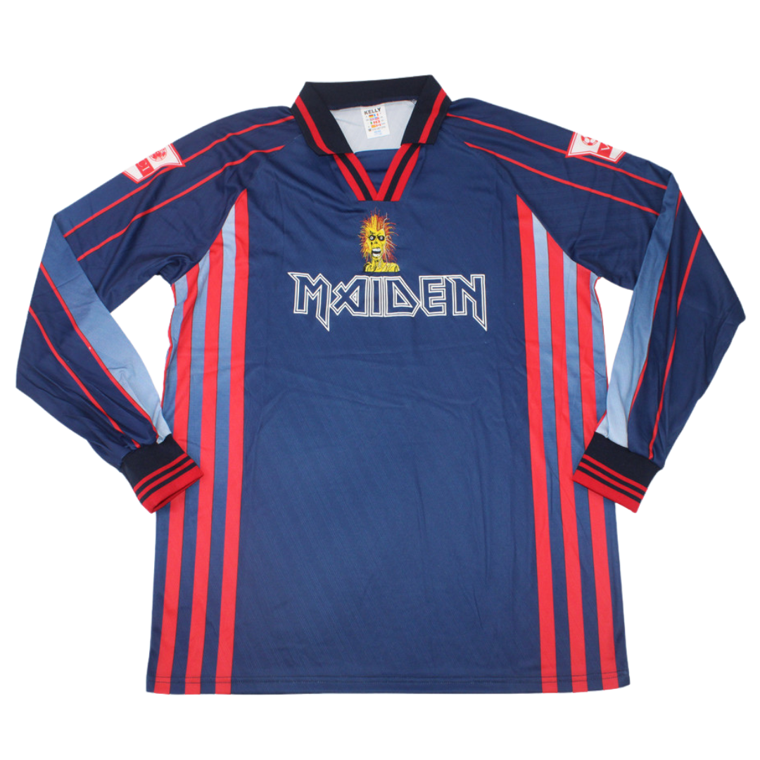 Camisa Retrô Iron Maiden Manga Longaa 98