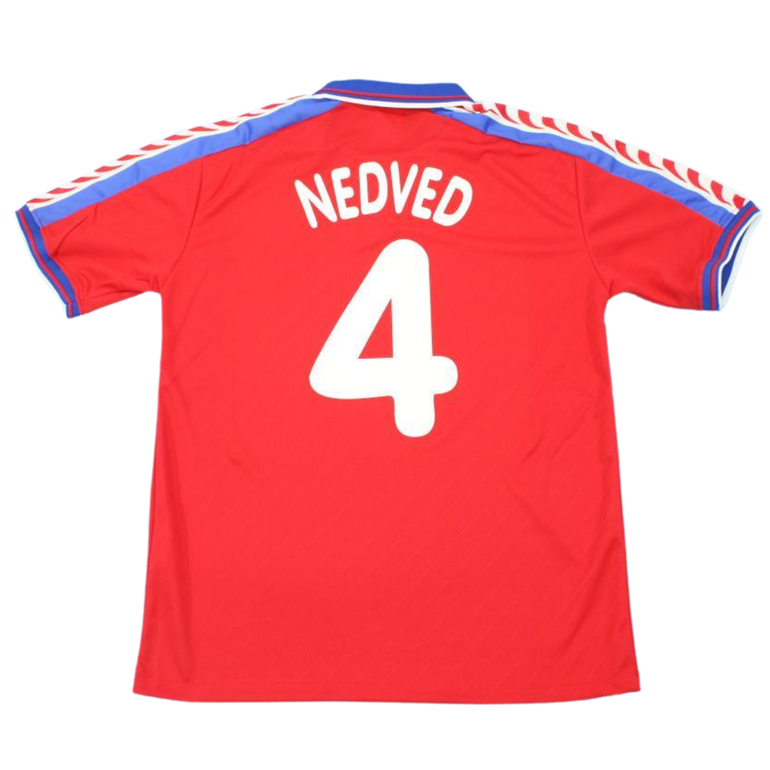 Camisa Retrô Rep Tcheca Home 1996 "Nedved" N°4