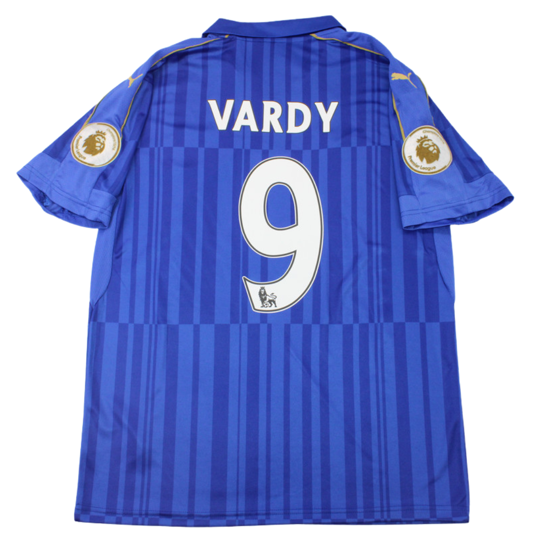 Camisa Retrô Leicester City Home 16/17 "Vardy" Nº 9