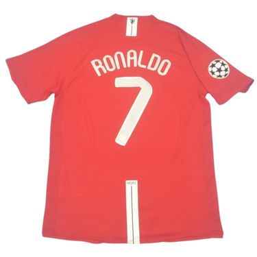 Camisa Retrô Manchester United UCL Final 07/08 "Ronaldo" Nº 7