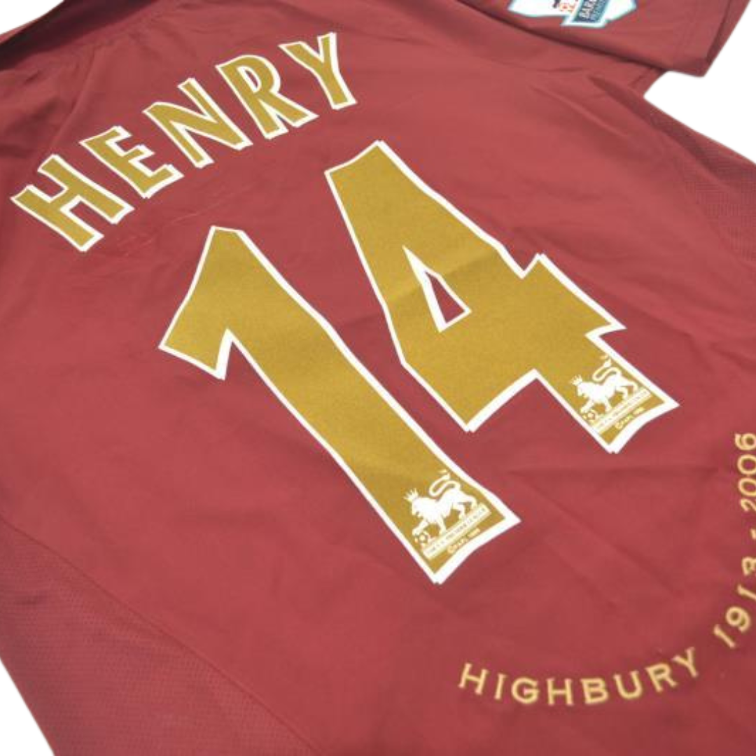 Camisa Retrô Arsenal Home 05/06 "HeN°y" Nº 14
