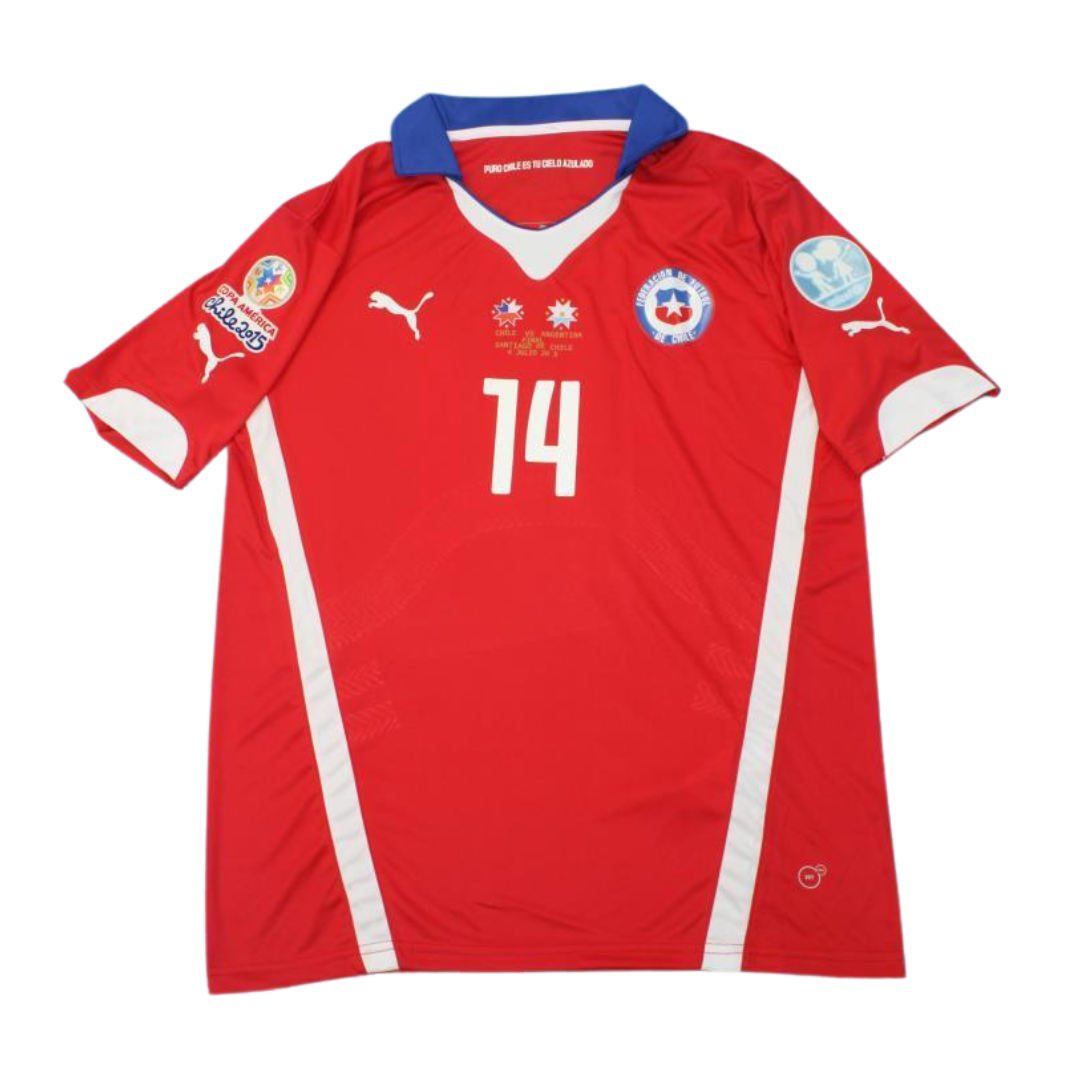 Camisa Retrô União Chile Home 2014 Camisa Retrô American Cup Versão "Fernández" N°14