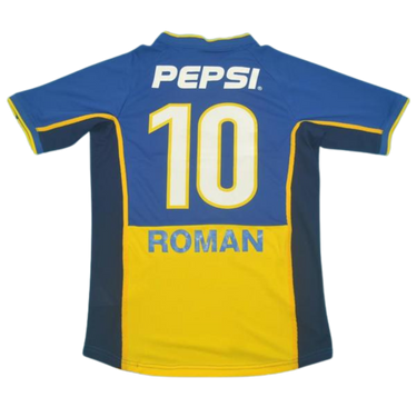 Camisa Retrô Boca Juniors Home 2002 "Camisa Retrô Roman" N°.10
