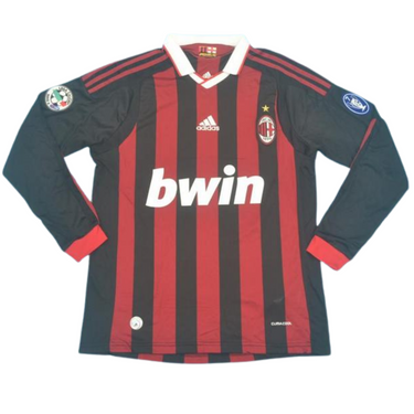 Camisa Milan Manga Longa 09/10 - Versão Retrô "Ronaldinho" Nº 80