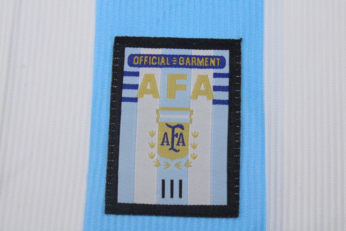 Camisa Retrô Argentina Home Manga Longaa 1998