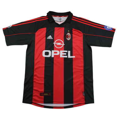 Camisa Retrô Milan Home UCL Versão 00/01