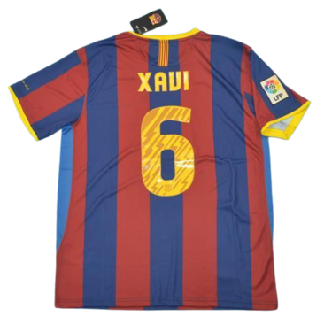 Camisa Retrô Barcelona Liga Versão s 10/11 "Xavi" Nº 6