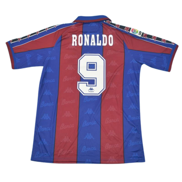 Camisa Retrô Barcelona Home 96/97 "Ronaldo" Nº 9