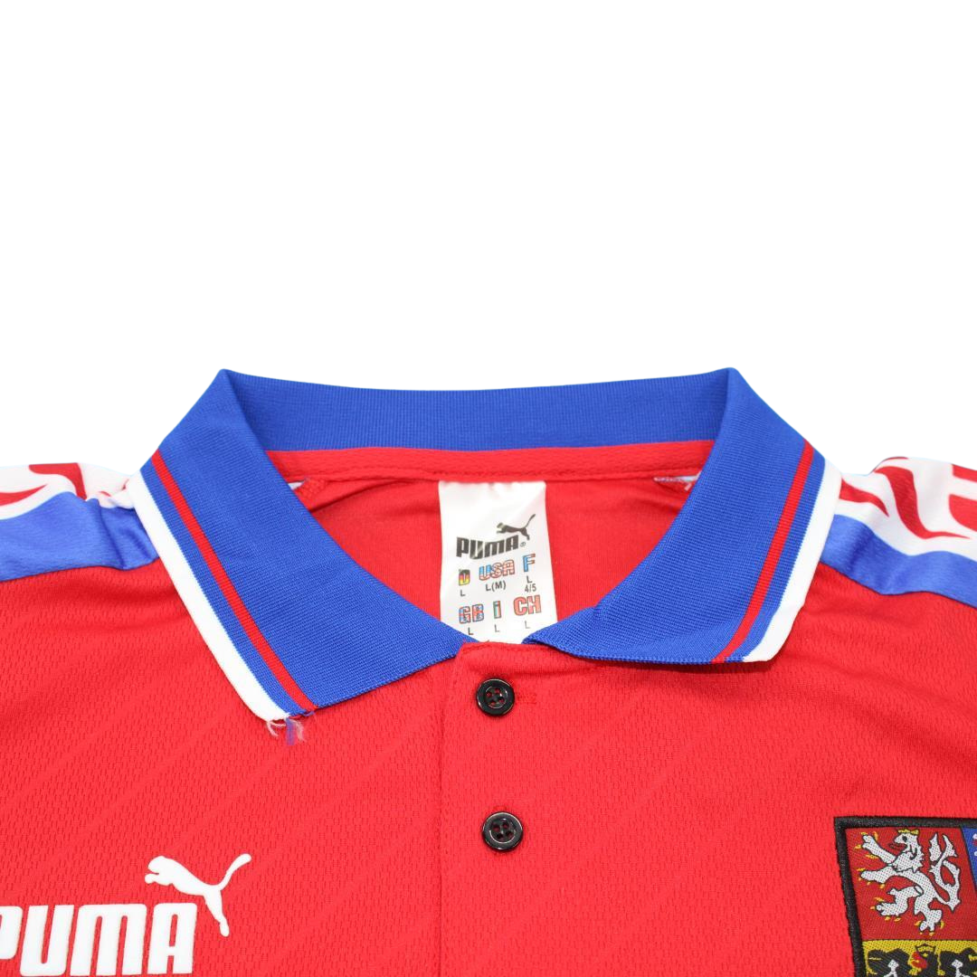 Camisa Retrô Rep Tcheca Home 1996