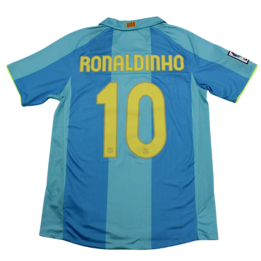 Camisa Retrô Barcelona Away  07/08 "Ronaldinho" Nº 10