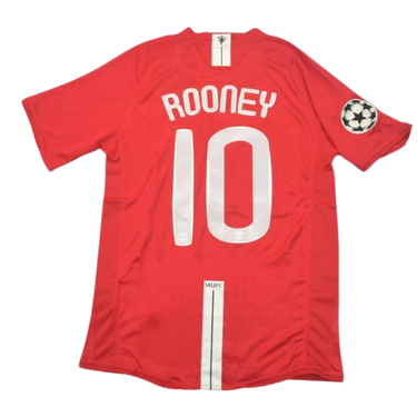 Camisa Retrô Manchester United UCL Final 07/08 "Rooney" Nº 10