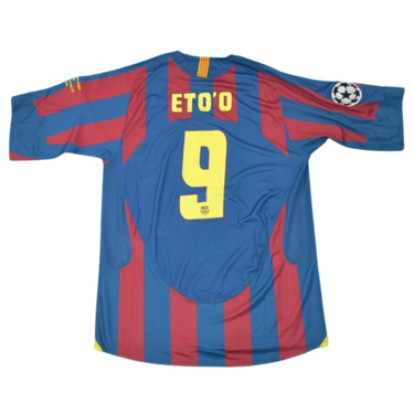 Camisa Retrô Barcelona Home 2006 "Eto'o" Nº 9