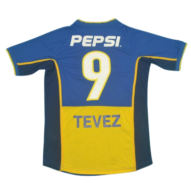 Camisa Retrô Boca Juniors Home 2002 "Tevez" N°.9
