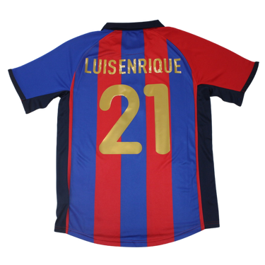 Camisa Retrô Barcelona Home 01/02 "Luis EN°ique" Nº 21