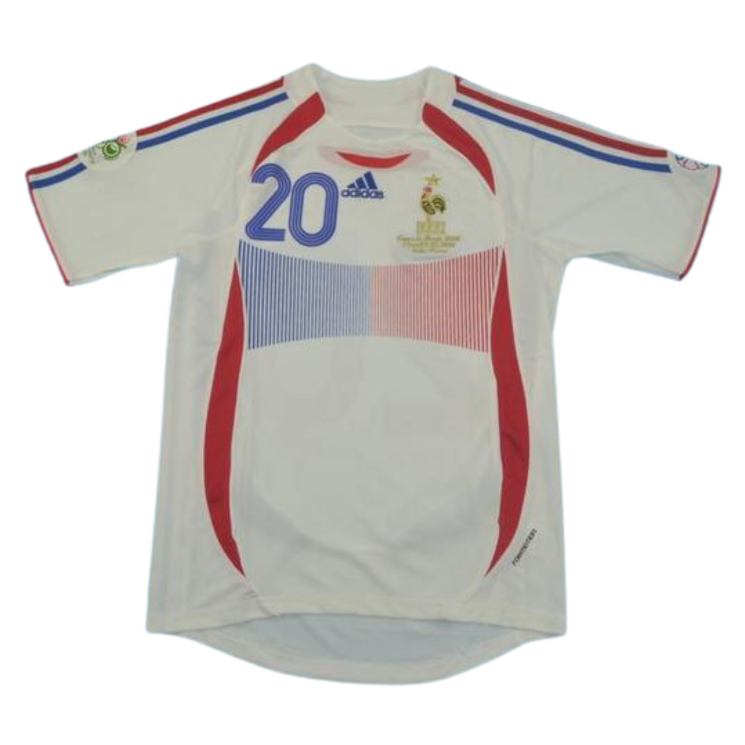 Camisa Retrô França Final Copa do Mundo Versão 2006 "Trezeguet" N°20
