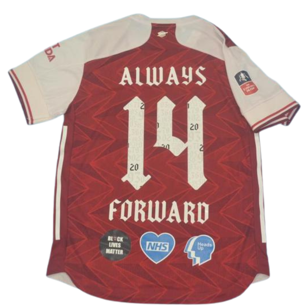 Camisa Retrô Arsenal FA Cup Final 2020 "Aubameyang" Nº 14