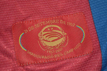 Camisa Barcelona Manga Longa Home 07/08 - Versão Retrô