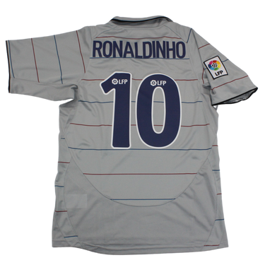 Camisa Retrô Barcelona Away  03/04 "Ronaldinho" Nº 10