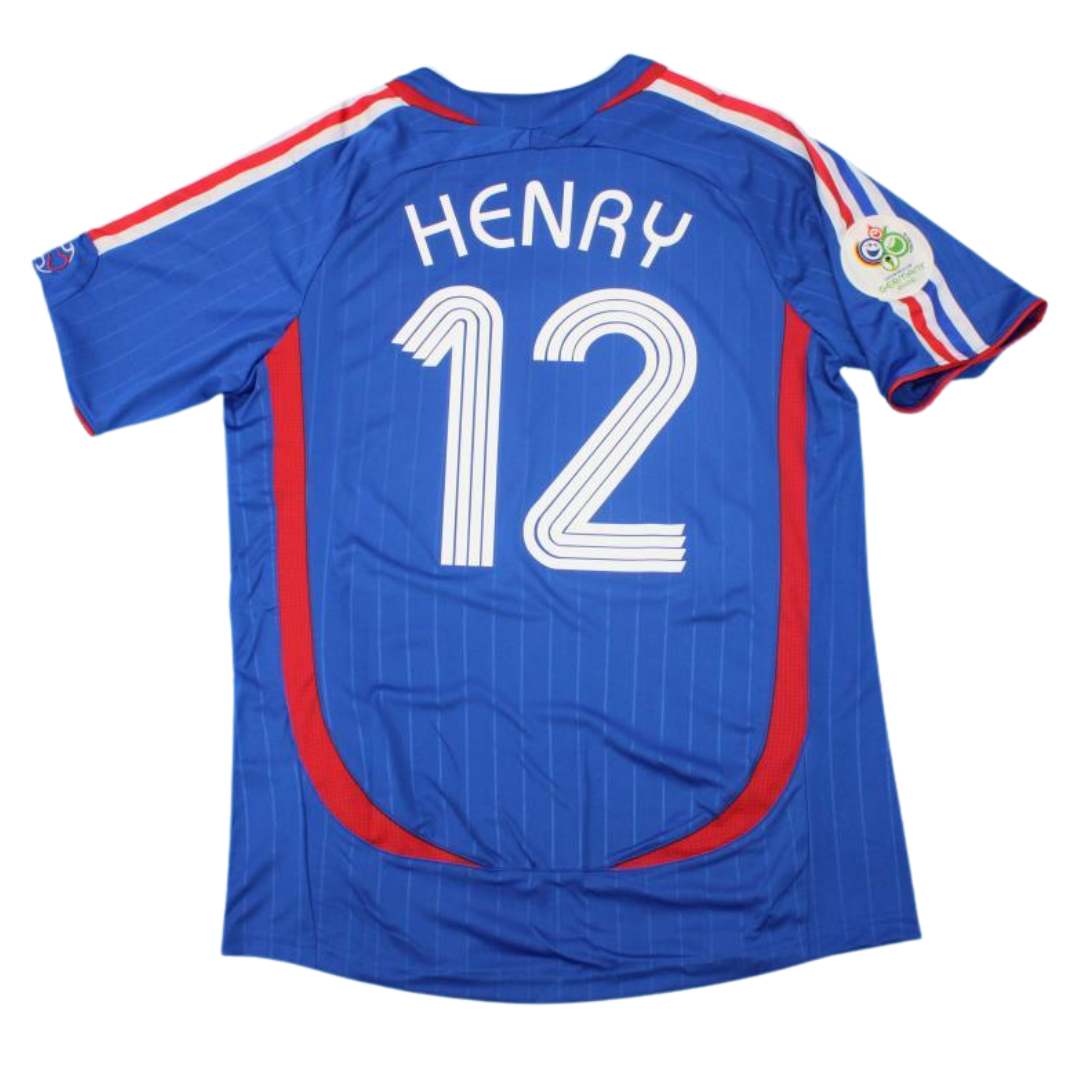 Camisa Retrô França Home Copa do Mundo Versão 2006 "HeN°y" N°12