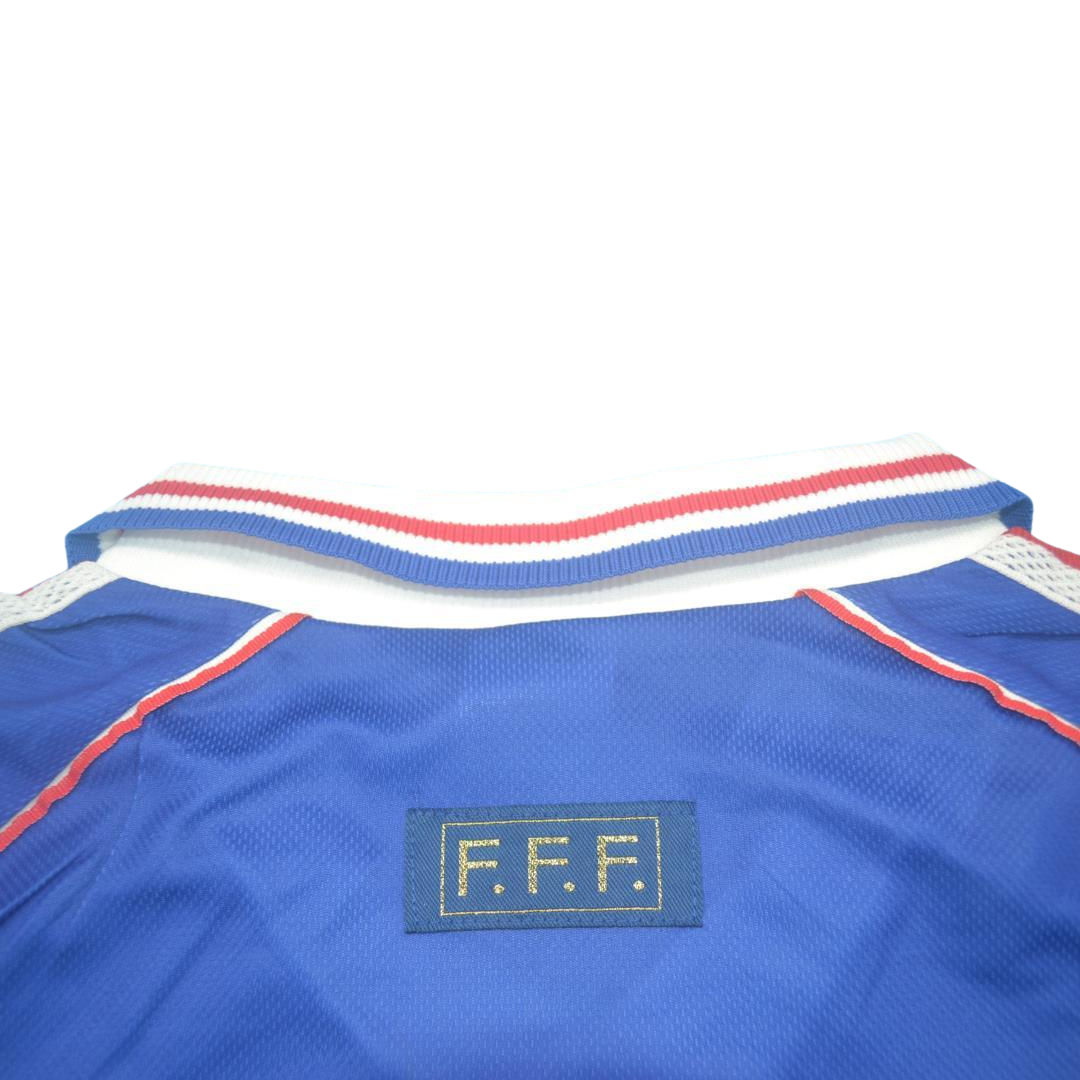 Camisa Retrô França Home Copa do Mundo Versão 1998 "Zidane" N°10