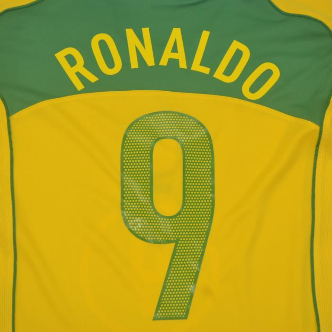 Camisa Retrô Brasil Home 04/06 "Ronaldo" N°.9